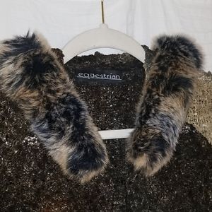 Equestrian Sequin Hooded Duster